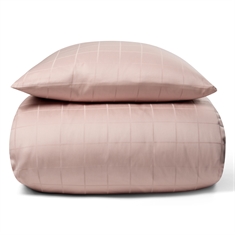 Bettwäsche - Weiche, jacquardgewebte Baumwollsatin - Karo Rosa - By Night Bettwäsche-Set